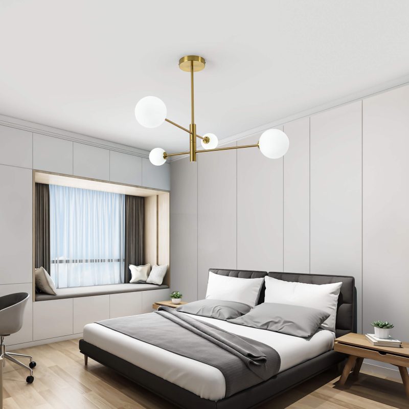 Lampă suspendată Dorado aurie 4xG9 Light Prestige