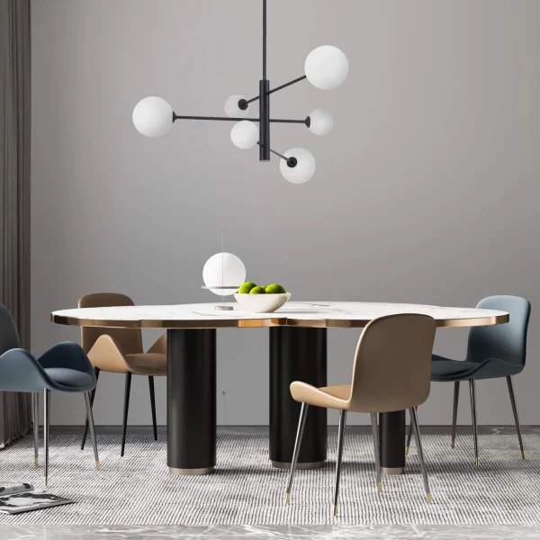 Lampă suspendată Dorado neagră 6xG9 Light Prestige