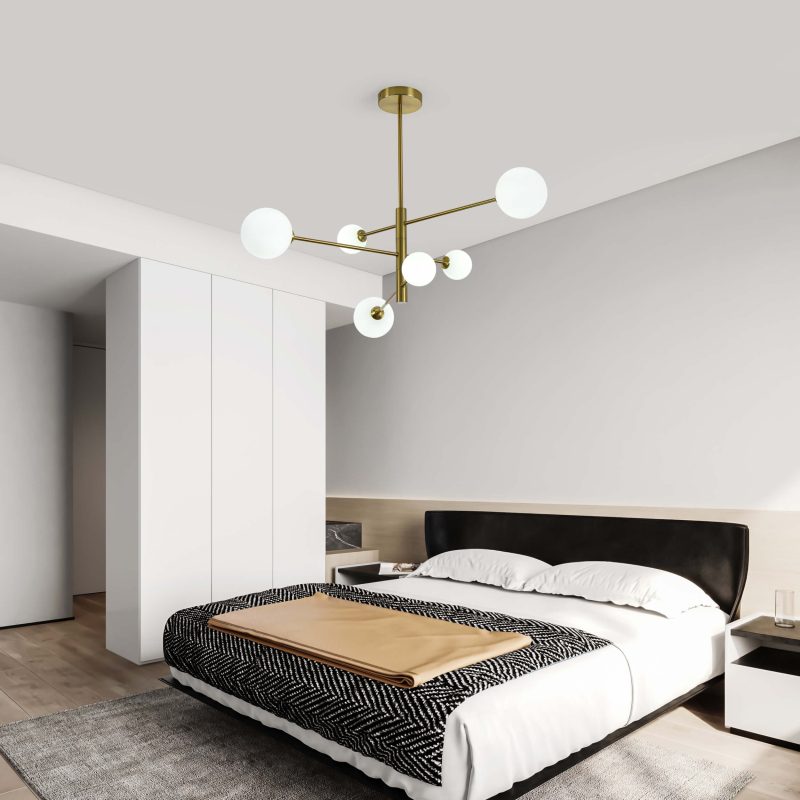 Lampă suspendată Dorado aurie 6xG9 Light Prestige