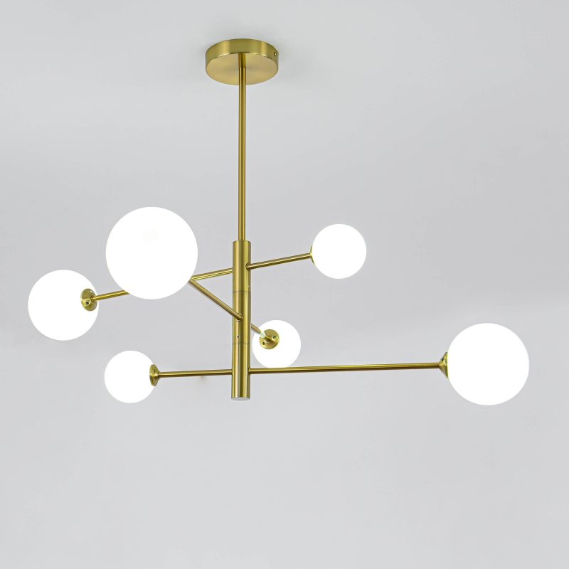 Lampă suspendată Dorado aurie 6xG9 Light Prestige
