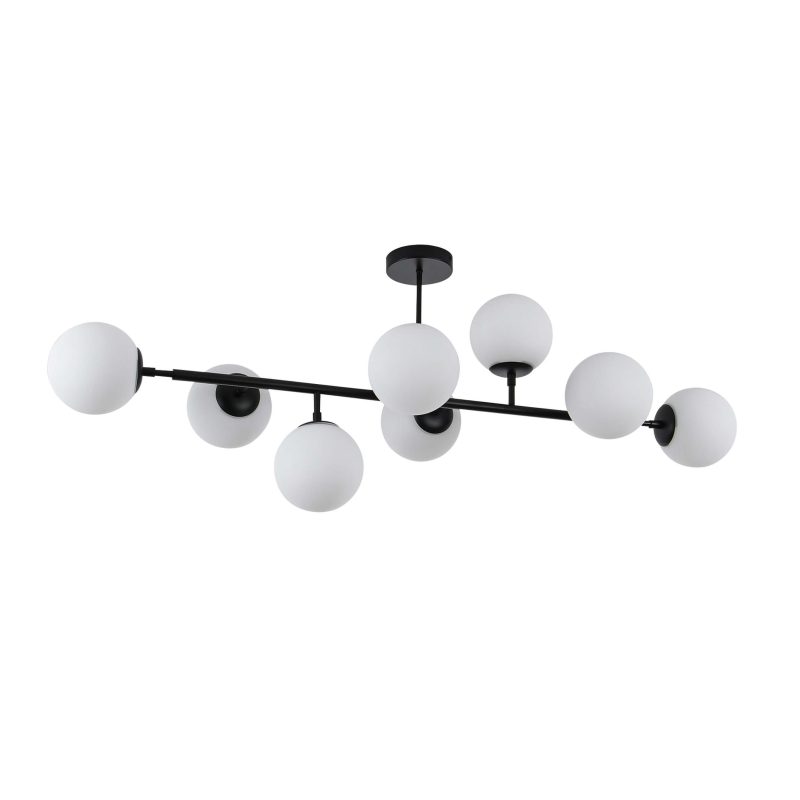 Lampă suspendată Dorado neagră 8xE14 Light Prestige