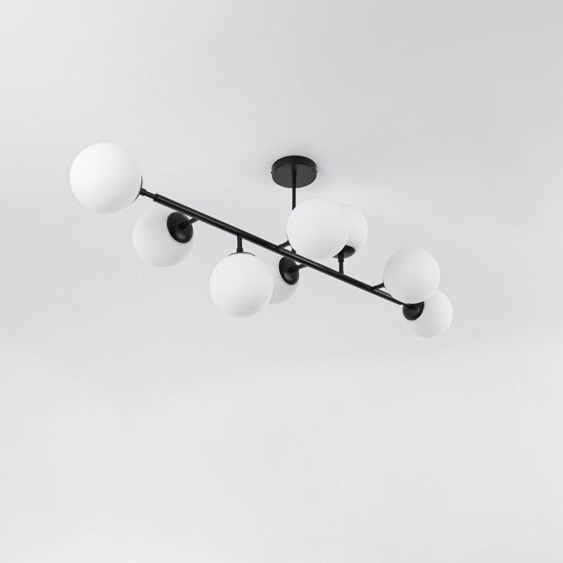 Lampă suspendată Dorado neagră 8xE14 Light Prestige - imagine 3