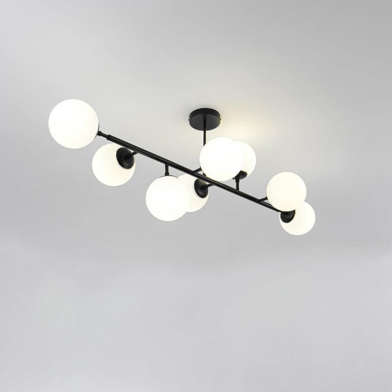 Lampă suspendată Dorado neagră 8xE14 Light Prestige - imagine 4