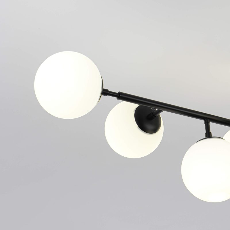 Lampă suspendată Dorado neagră 8xE14 Light Prestige - imagine 5