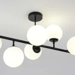 Lampă suspendată Dorado neagră 8xE14 Light Prestige