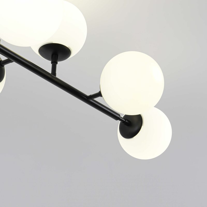 Lampă suspendată Dorado neagră 8xE14 Light Prestige - imagine 7