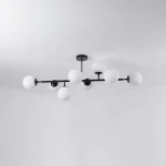 Lampă suspendată Dorado neagră 8xE14 Light Prestige