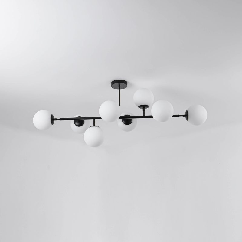 Lampă suspendată Dorado neagră 8xE14 Light Prestige - imagine 8