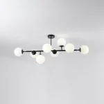 Lampă suspendată Dorado neagră 8xE14 Light Prestige