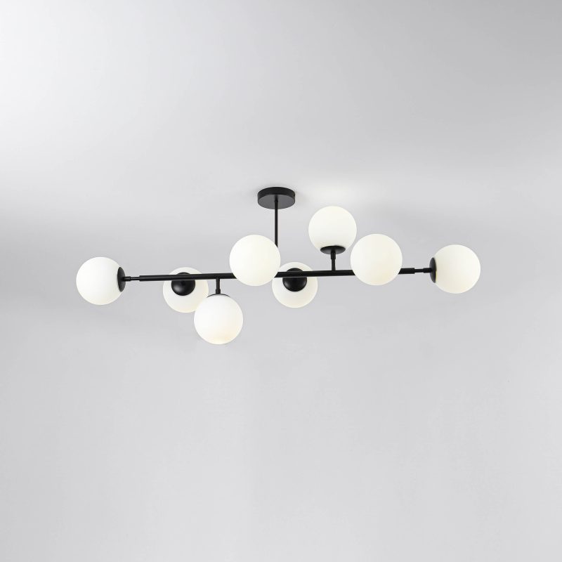 Lampă suspendată Dorado neagră 8xE14 Light Prestige - imagine 9