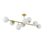 Lampă suspendată aurie 8xE14, iluminat festiv, Dorado Light Prestige