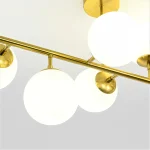 Lampă suspendată aurie 8xE14, iluminat festiv, Dorado Light Prestige