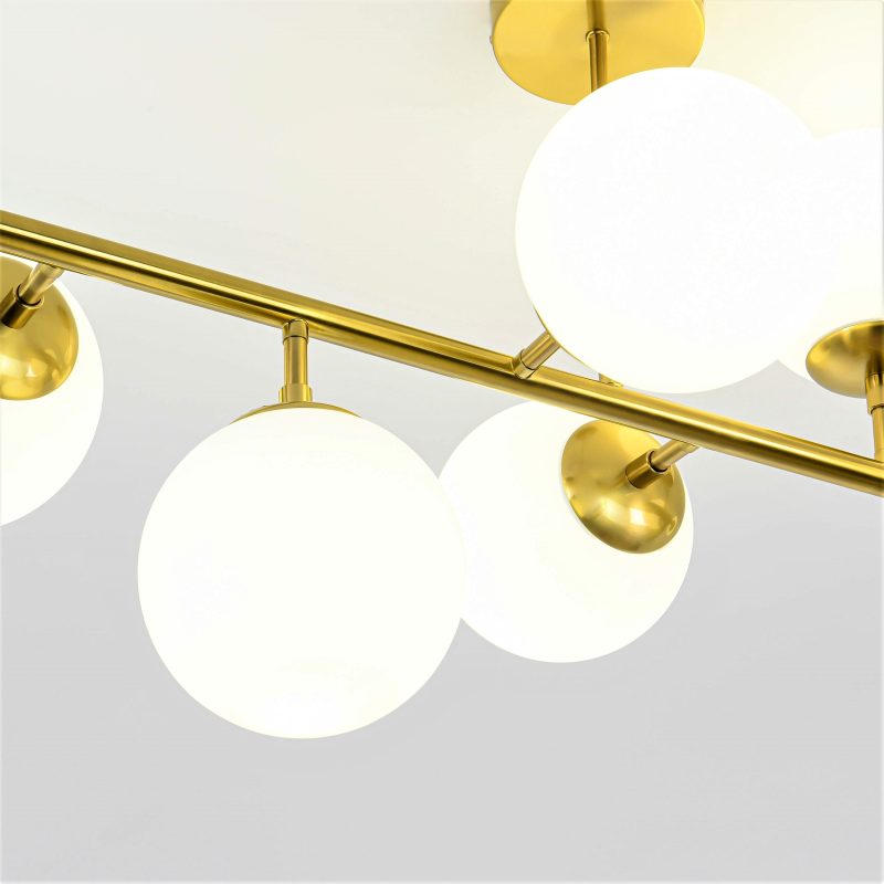 Lampă suspendată aurie 8xE14, iluminat festiv, Dorado Light Prestige - imagine 4