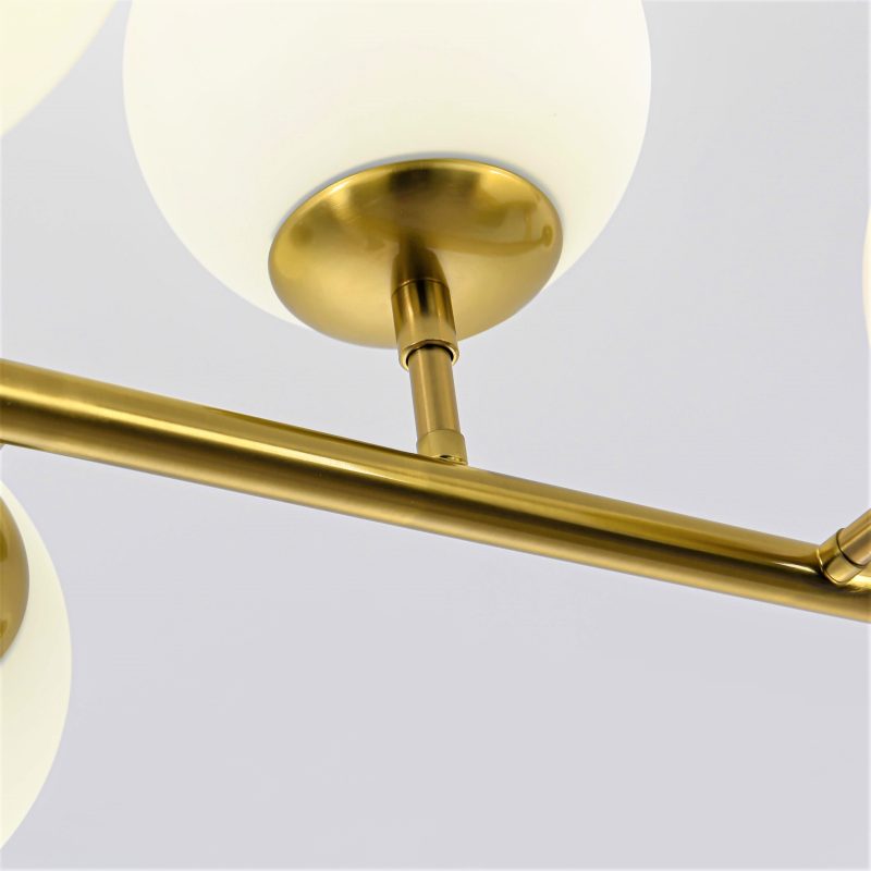 Lampă suspendată aurie 8xE14, iluminat festiv, Dorado Light Prestige - imagine 6
