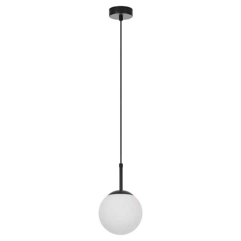 Lampă suspendată neagră 1xE14