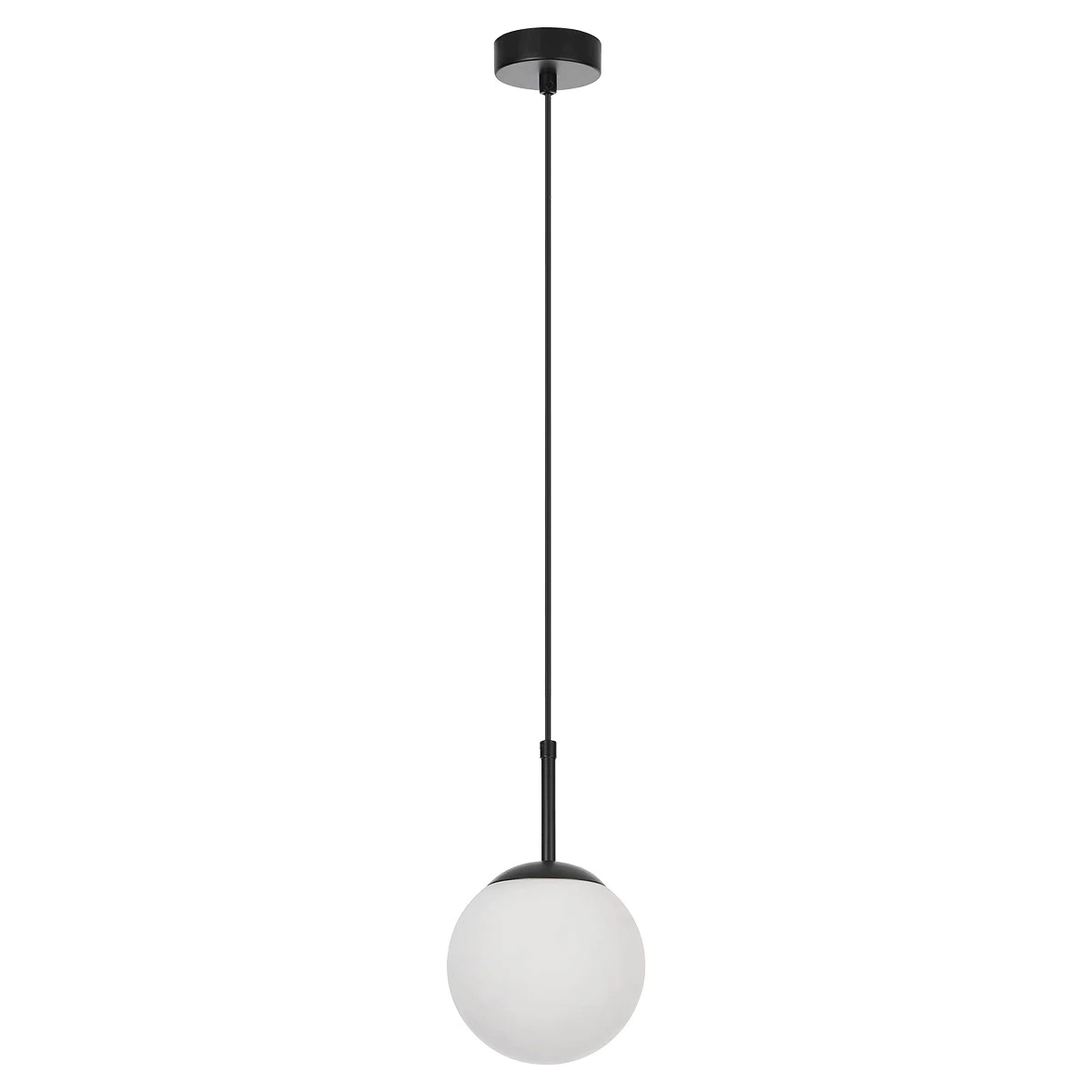 Lampă suspendată neagră 1xE14
