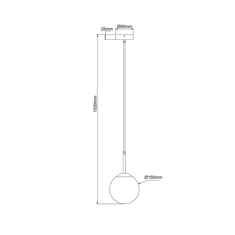 Lampă suspendată neagră 1xE14, stil clasic, Dorado Light Prestige