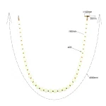 Lampă suspendată aurie 4m LED CCT, cablu textil, Dorado Rope Light Prestige