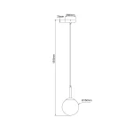 Lampă suspendată aurie 1xE14, stil clasic, Dorado Light Prestige