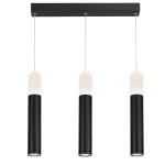 Lampă suspendată neagră LED 3000K, formă rotundă, Fano Light Prestige