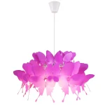 Lampă suspendată roz închis 1xE27, stil feminin, Farfalla Light Prestige