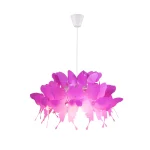 Lampă suspendată roz închis 1xE27, stil feminin, Farfalla Light Prestige