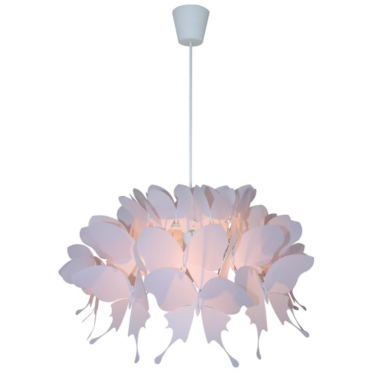 Lampă suspendată Farfalla roz 1xE27 Light Prestige