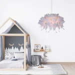 Lampă suspendată Farfalla roz 1xE27 Light Prestige