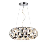Lampă suspendată argintie 3xE14, eleganță clasică, Ferrara Light Prestige
