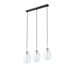 Lampă suspendată neagră 3xE14, stil clasic, Fondi Light Prestige