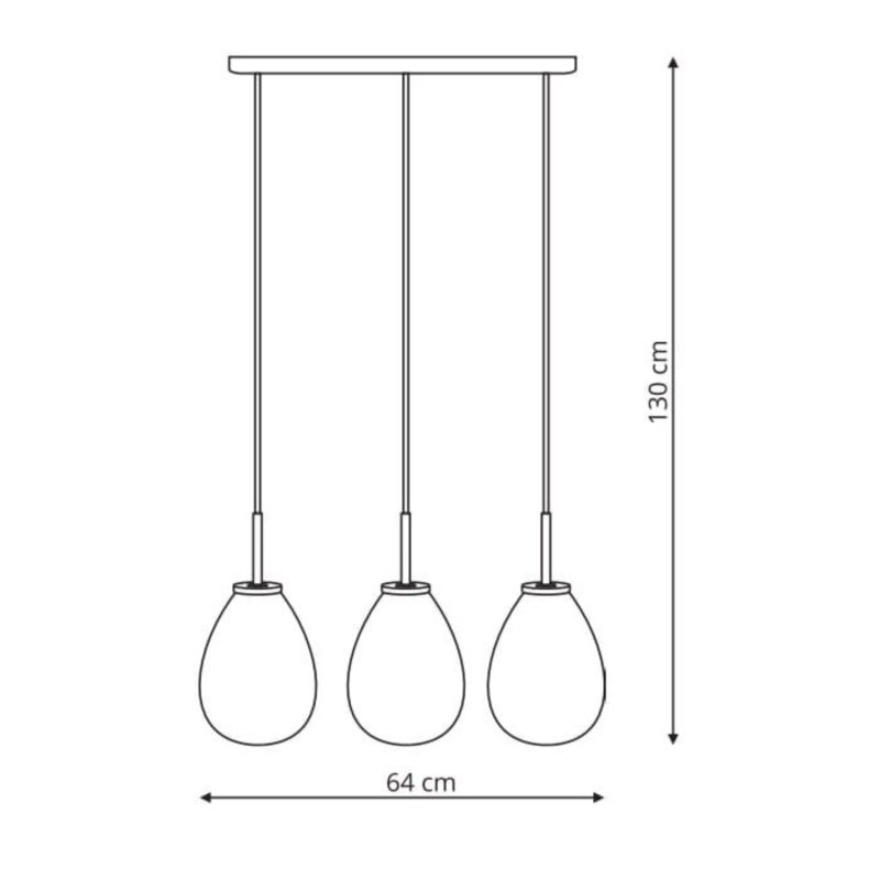 Lampă suspendată neagră 3xE14, stil clasic, Fondi Light Prestige
