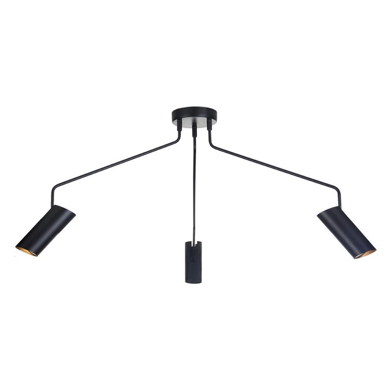 Lampă suspendată Futuro neagră 3xGU10 Light Prestige
