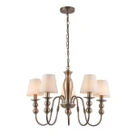 Lampă suspendată aurie 5xE14, design elegant, Grado Light Prestige