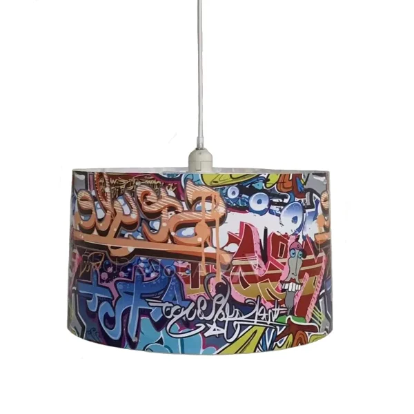 Lampă suspendată multicoloră 1xE27