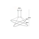 Lampă suspendată neagră LED CCT, design contemporan, Halifax Light Prestige