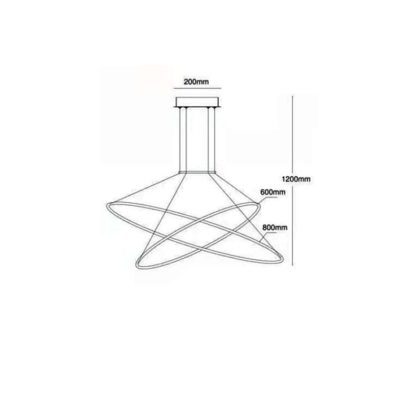 Lampă suspendată neagră LED CCT, design contemporan, Halifax Light Prestige - imagine 6