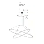 Lampă suspendată neagră LED CCT, design contemporan, Halifax Light Prestige