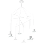 Lampă suspendată albă LED 3000K, formă pălărie, Hat Light Prestige