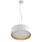 Lampă suspendată alb-aurie LED 4000K, design rafinat, Hudson Light Prestige
