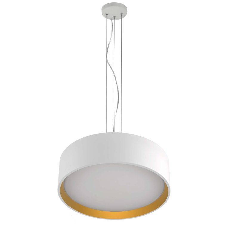 Lampă suspendată alb-aurie LED 4000K