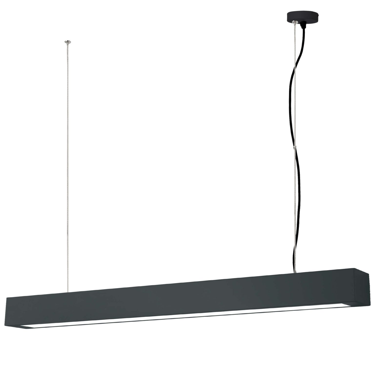 Lampă suspendată neagră 24W IP20 LED CCT