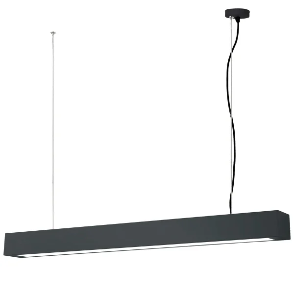 Lampă suspendată neagră 24W IP20 LED CCT