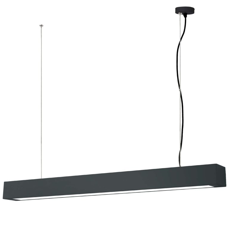 Lampă suspendată neagră 24W IP20 LED CCT