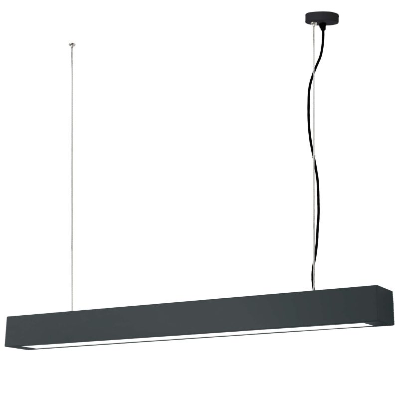 Lampă suspendată neagră 24W IP20 LED CCT