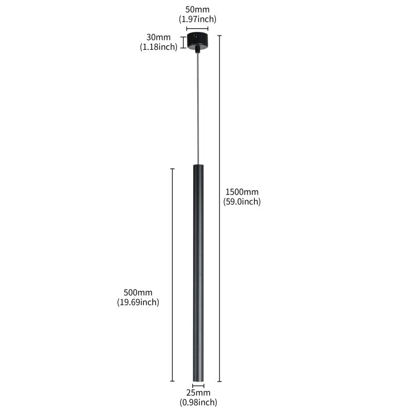 Lampă suspendată roșie 1xG9, design minimalist, Lungo Light Prestige - imagine 10