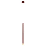 Lampă suspendată roșie 1xG9, design minimalist, Lungo Light Prestige