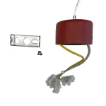 Lampă suspendată roșie 1xG9, design minimalist, Lungo Light Prestige