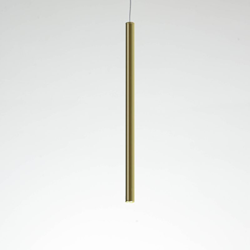Lampă suspendată Lungo, aurie, iluminat minimalist, Light Prestige, G9