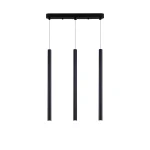 Lampă suspendată neagră 3xG9, model liniar, Lungo Light Prestige