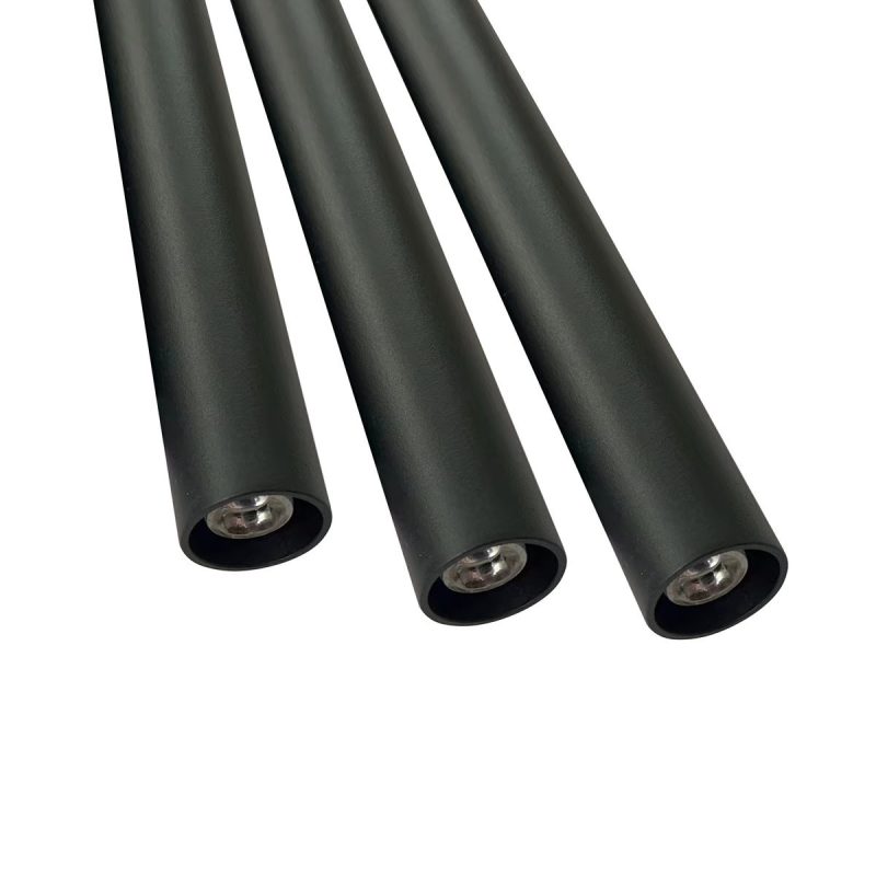 Lampă suspendată neagră 3xG9, model liniar, Lungo Light Prestige - imagine 4